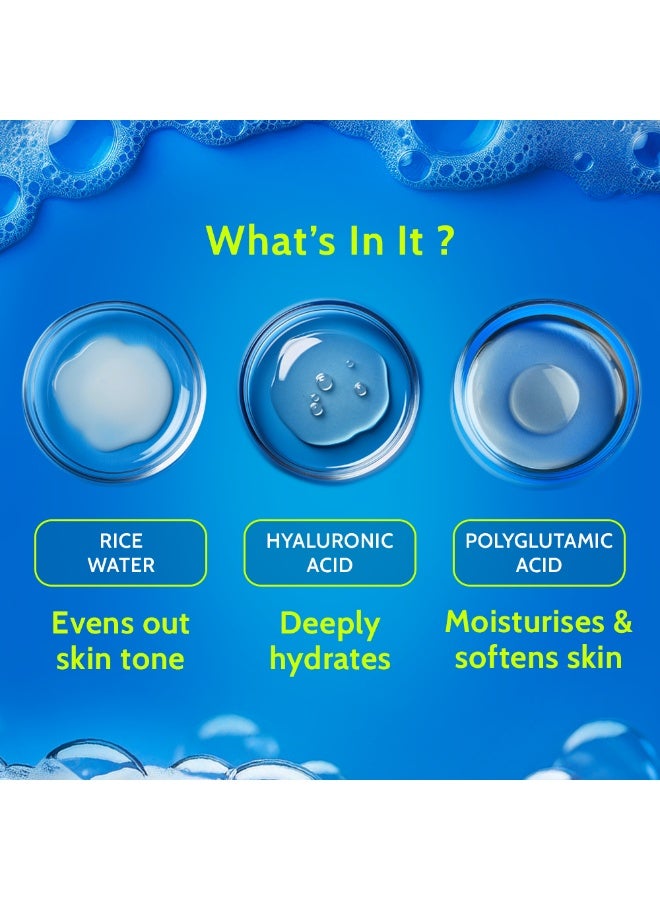 Chemist at Play منظف وجه لطيف ومرطب | يرطب البشرة الباهتة والجافة | غني بفيتامين E وماء الأرز والشوفان | يضيء البشرة | يزيل الزيوت الزائدة والأوساخ | لجميع أنواع البشرة | للجنسين | 100 مل - Image 4